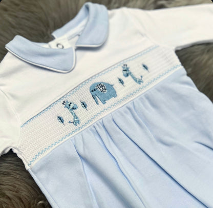 Blue Elmer Babygrow