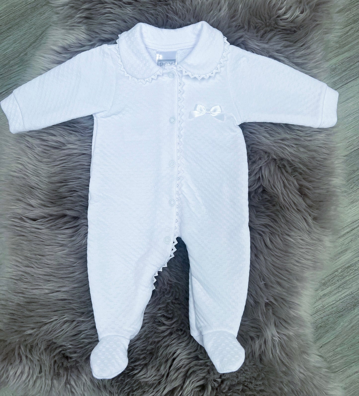 Pretty White Baby Grow