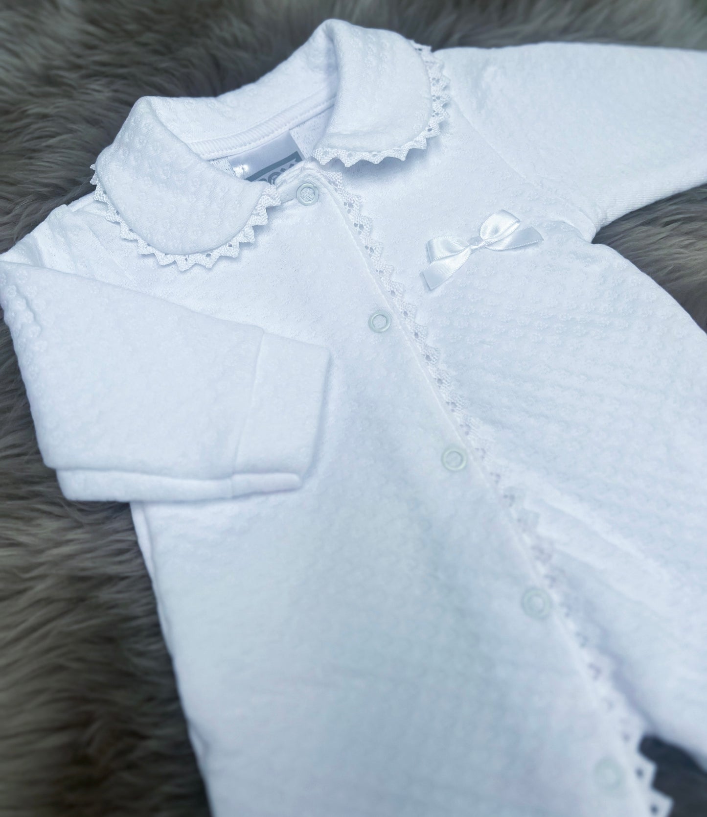 Pretty White Baby Grow