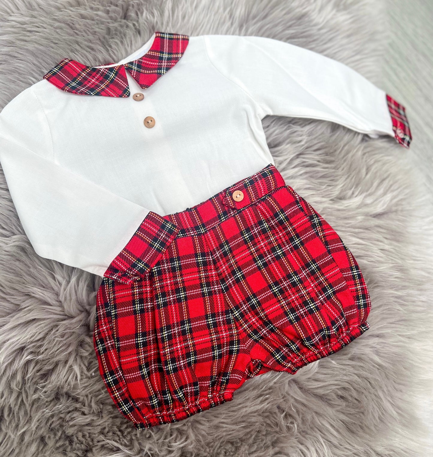 Boys tartan 2 piece