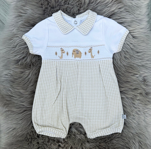 Beige Safari Romper