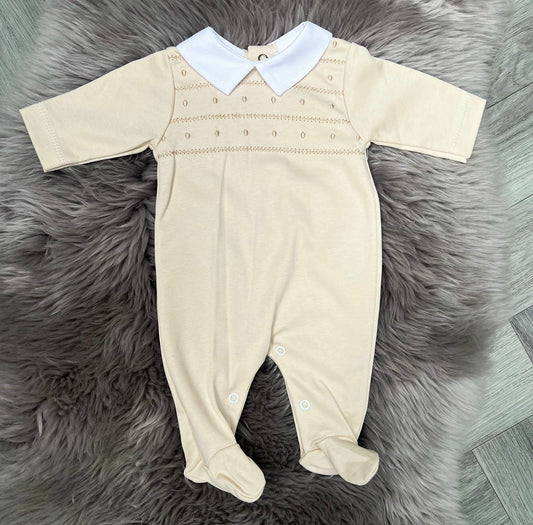 Beige Luca Babygrow