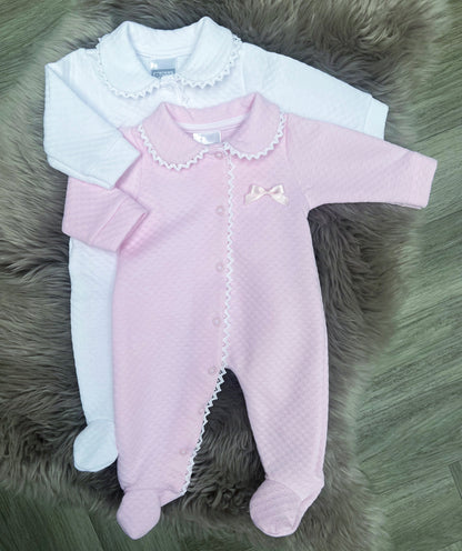 Pretty White Baby Grow